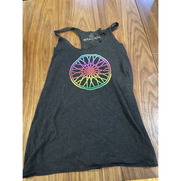 SoulCycle Pride Wheel Logo Tank Top Size L - Picture 1 of 3